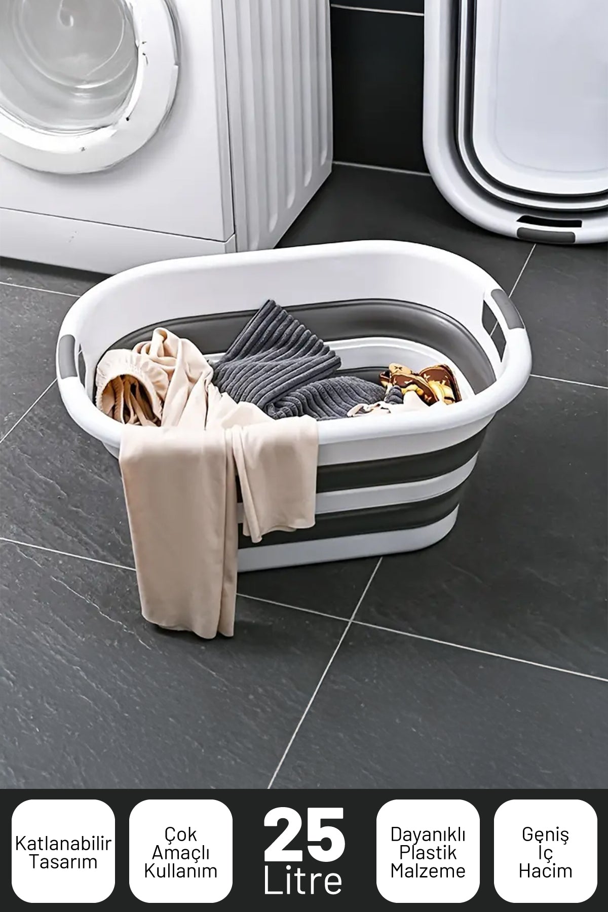 Katlanabilir Çamaşır Sepeti