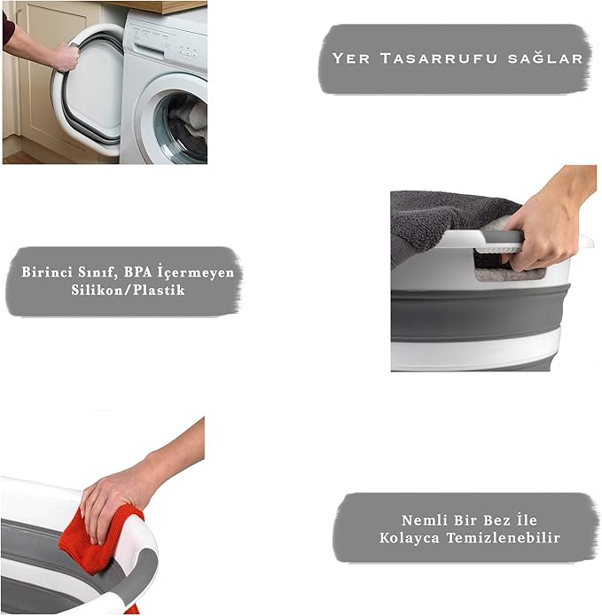 Katlanabilir Çamaşır Sepeti