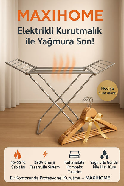 Maxi Home Ütü Etkili Elektrikli Kurutmalık